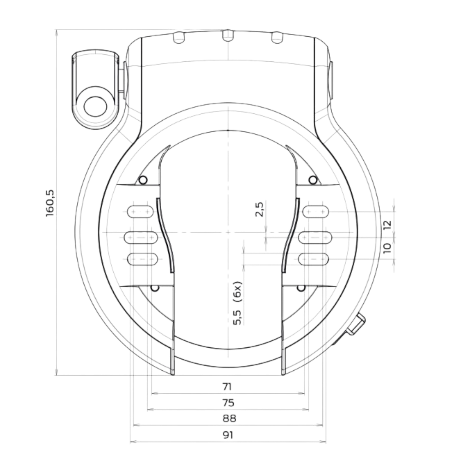 AXA Rahmenschloss Defender - Fahrradschloss - Sicherheitsstufe 12 - Rahmenrohr