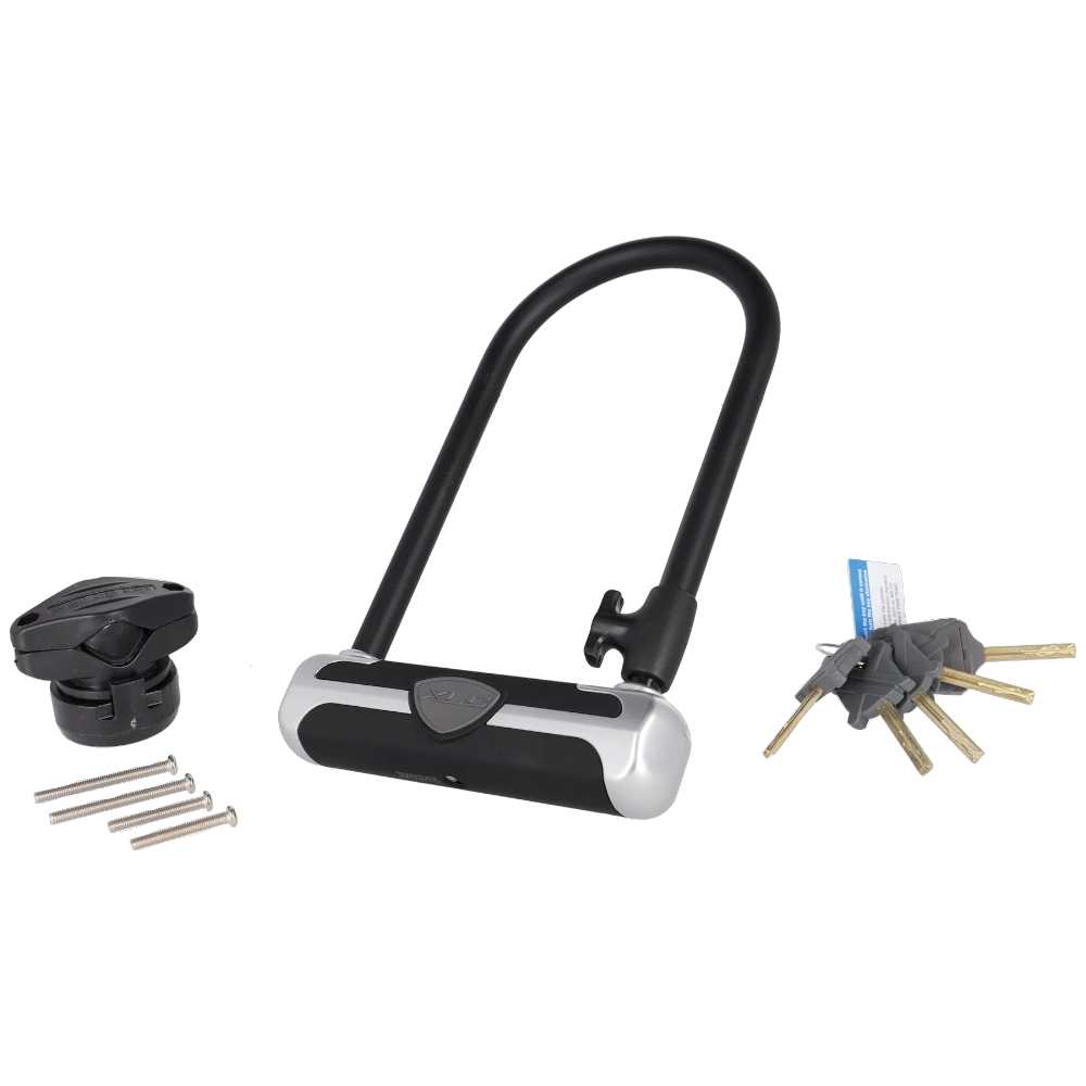 XLC Bügelschloss mit 5 Schlüssel aus gehärtetem Stahl Sicherheitsstufe 8 Fahrrad