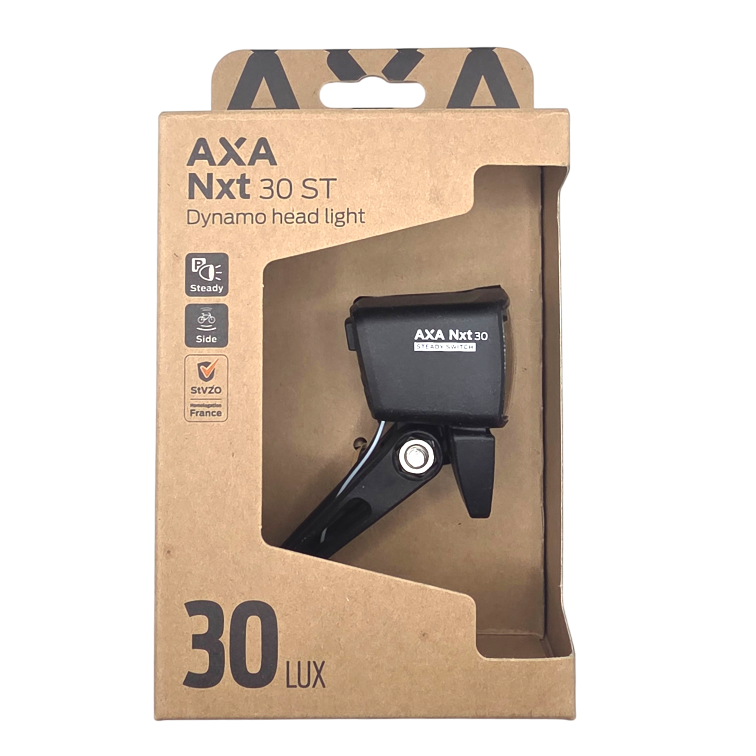 Fahrradlicht Frontlicht Fahrradlampe Dynamo Reflektor AXA NXT30 30 LUX
