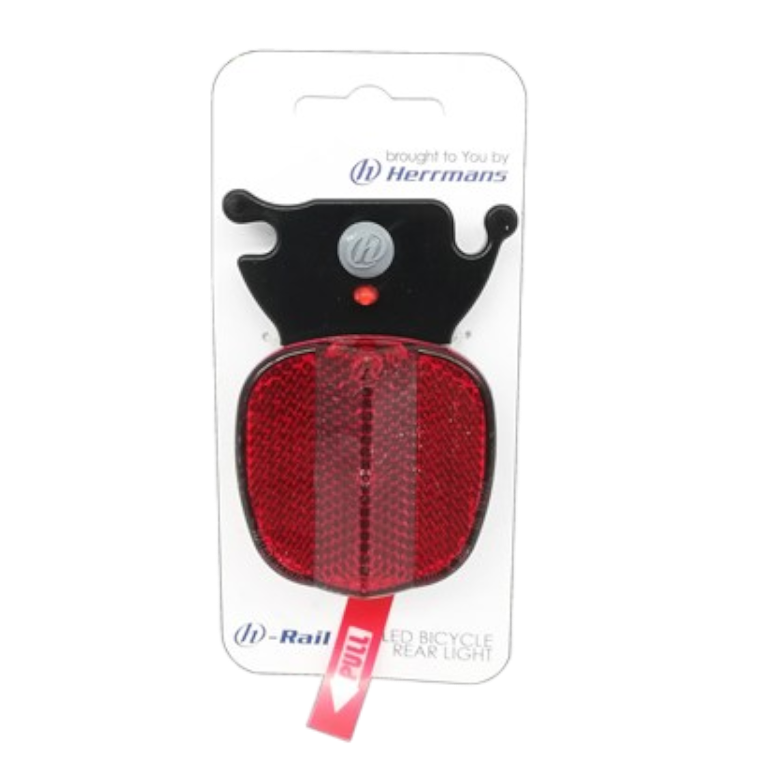 Fahrrad Rücklicht 100 Stunden Beleuchtung Reflektor Dauerlicht Batterie Herrmans