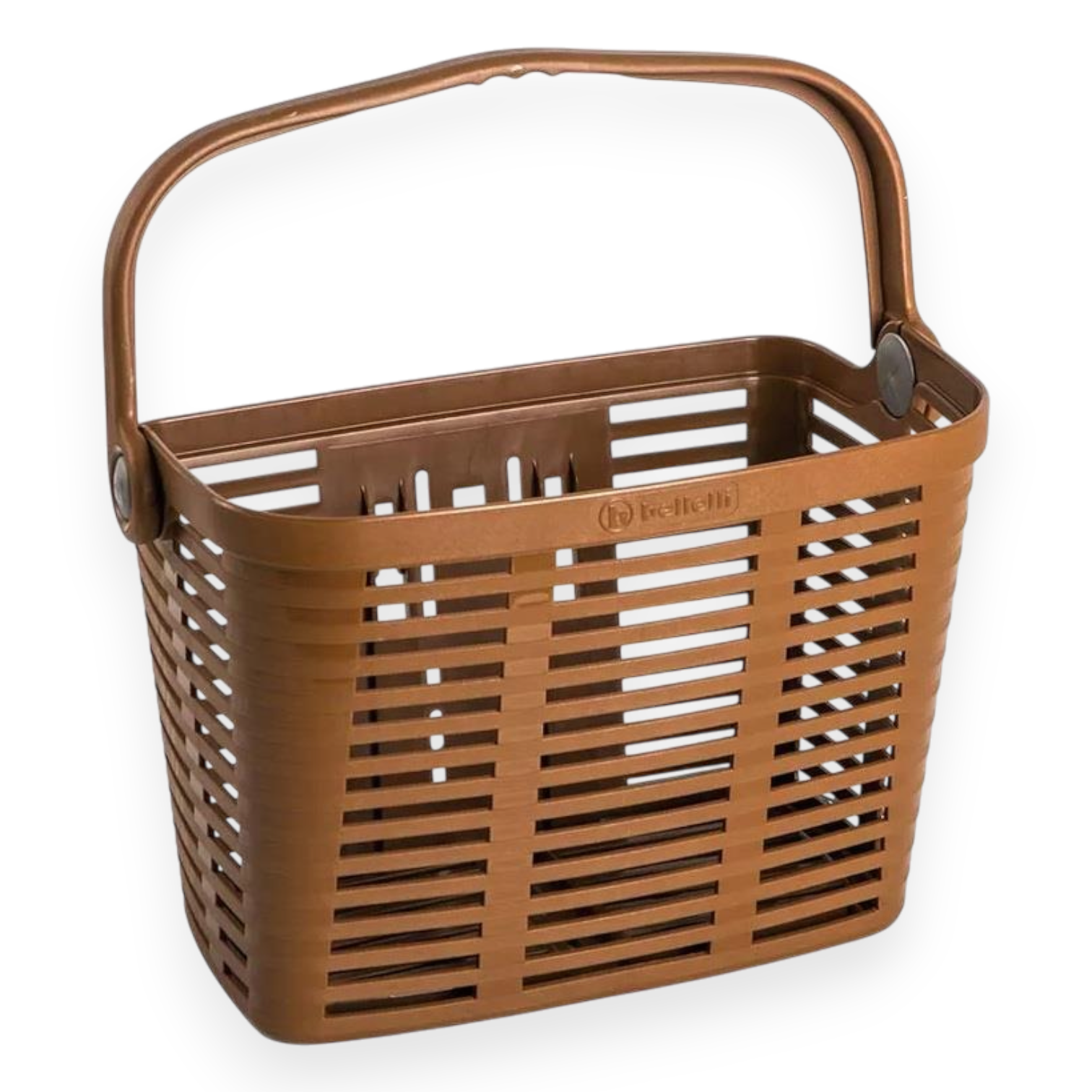 BELLELLI Fahrradkorb leicht Korb braun Inklusive Lenker Halterung