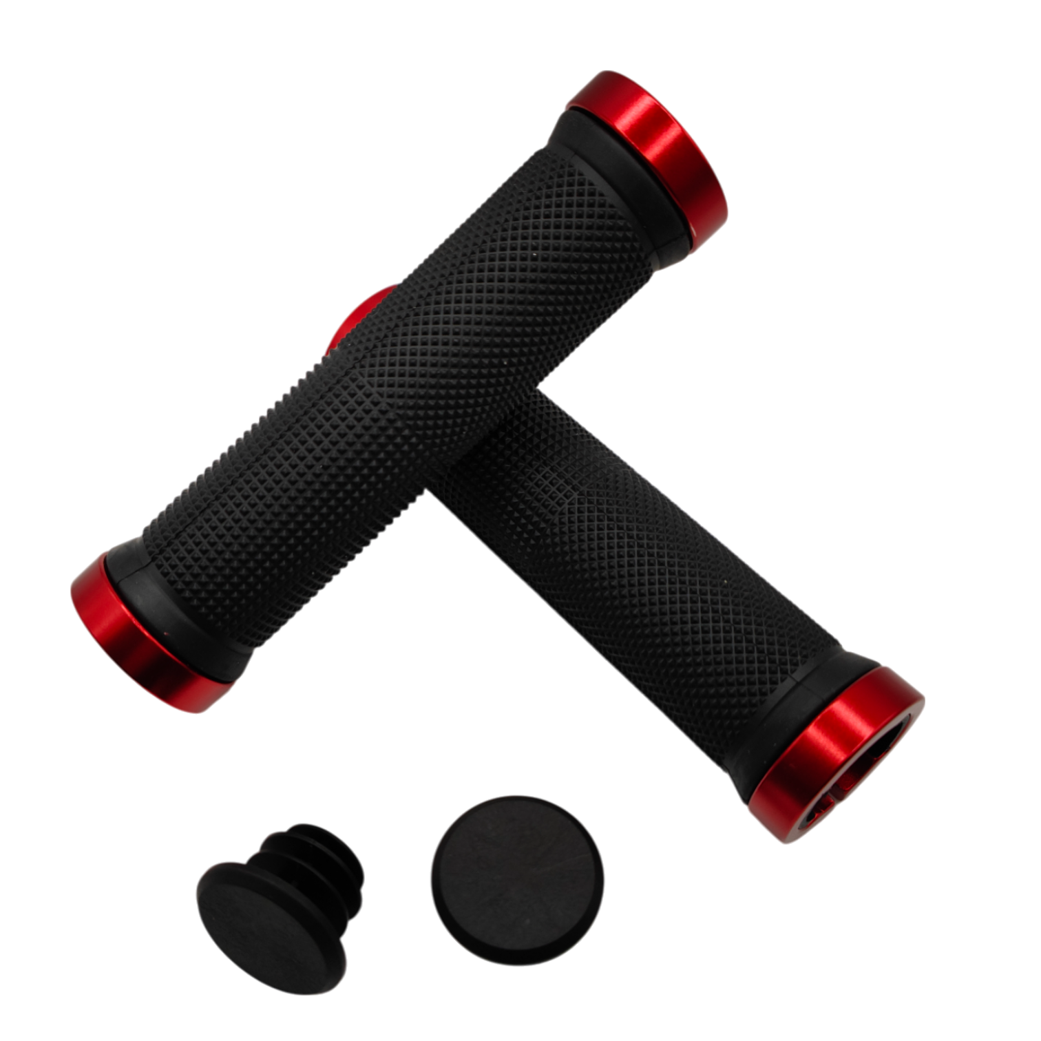 Fahrradgriffe Lenkergriffe Gerade Gummi Griffe Rot für eBike City rad MTB