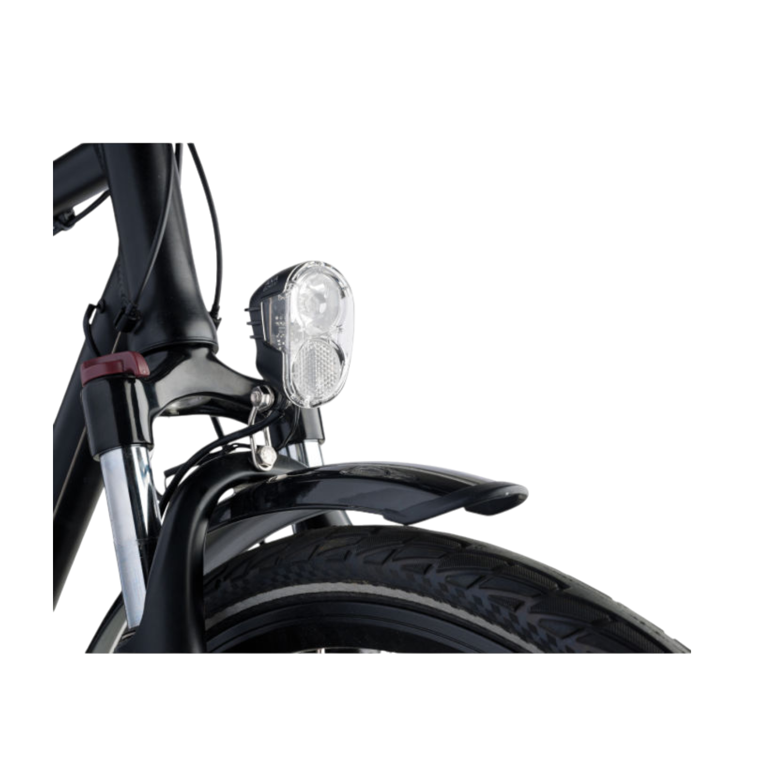 AXA Frontlicht Echo 15 E-Bike - LED-Licht - 15 Lux - Edelstahl Befestigung