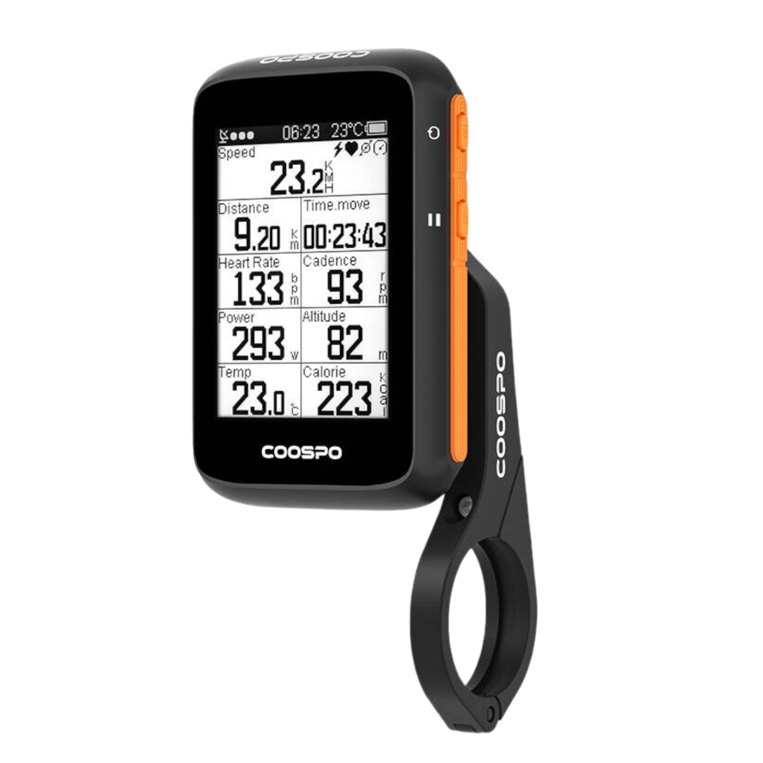 Fahrradcomputer drahtloses GPS kompatibel mit Strava, etc. 36 h Akku Coospo