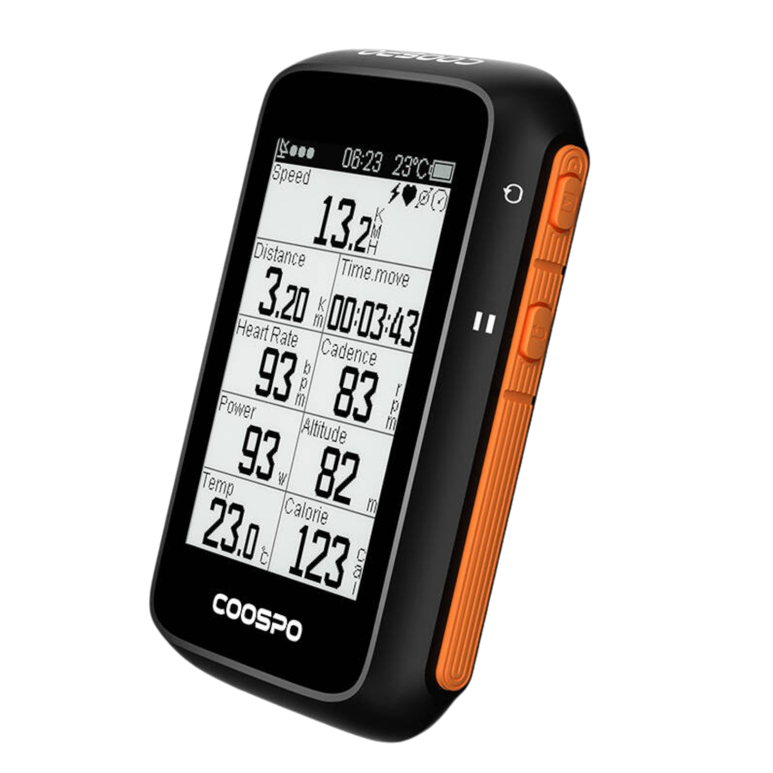 Fahrradcomputer drahtloses GPS kompatibel mit Strava, etc. 36 h Akku Coospo
