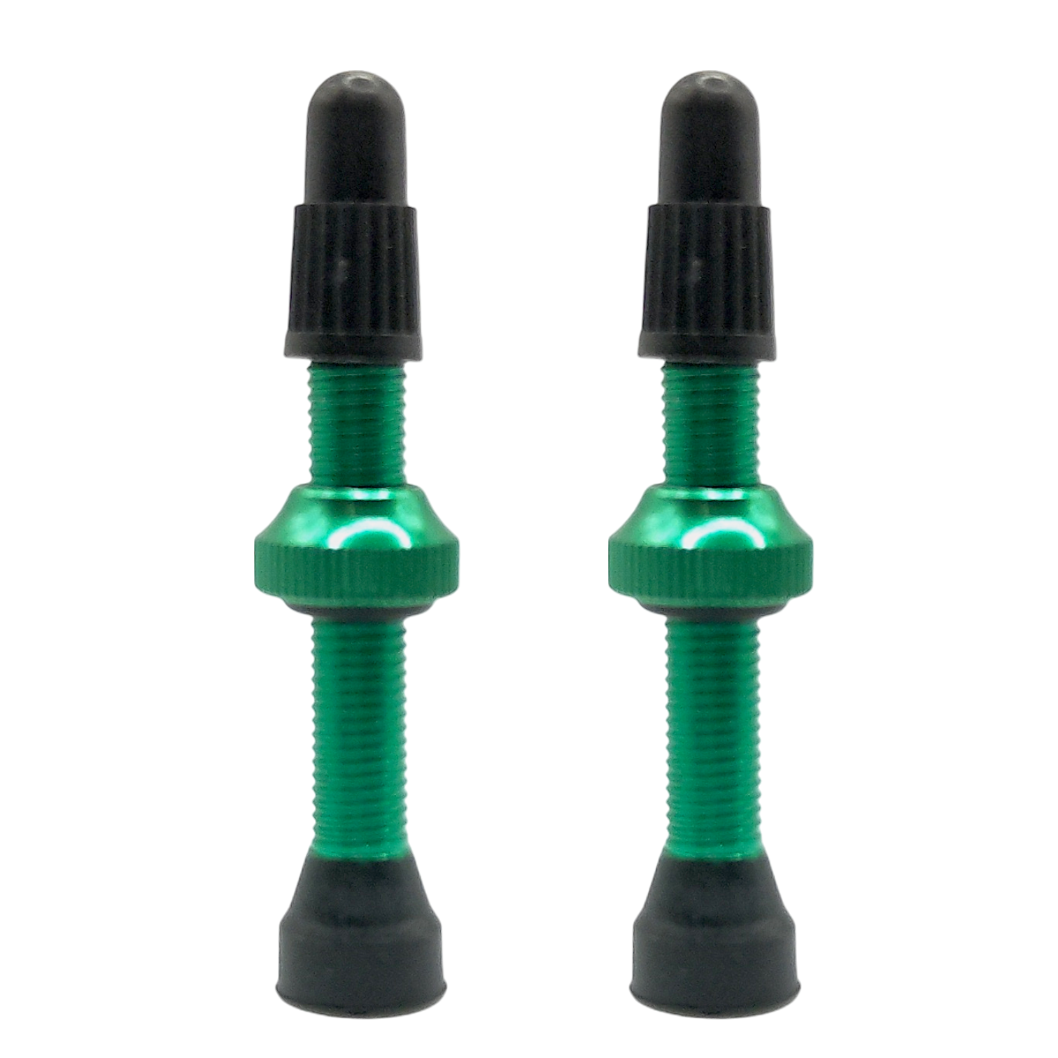 2x Fahrrad Tubeless-Ventil 50 mm Presta Sclaverand Fahrradventil SV grün
