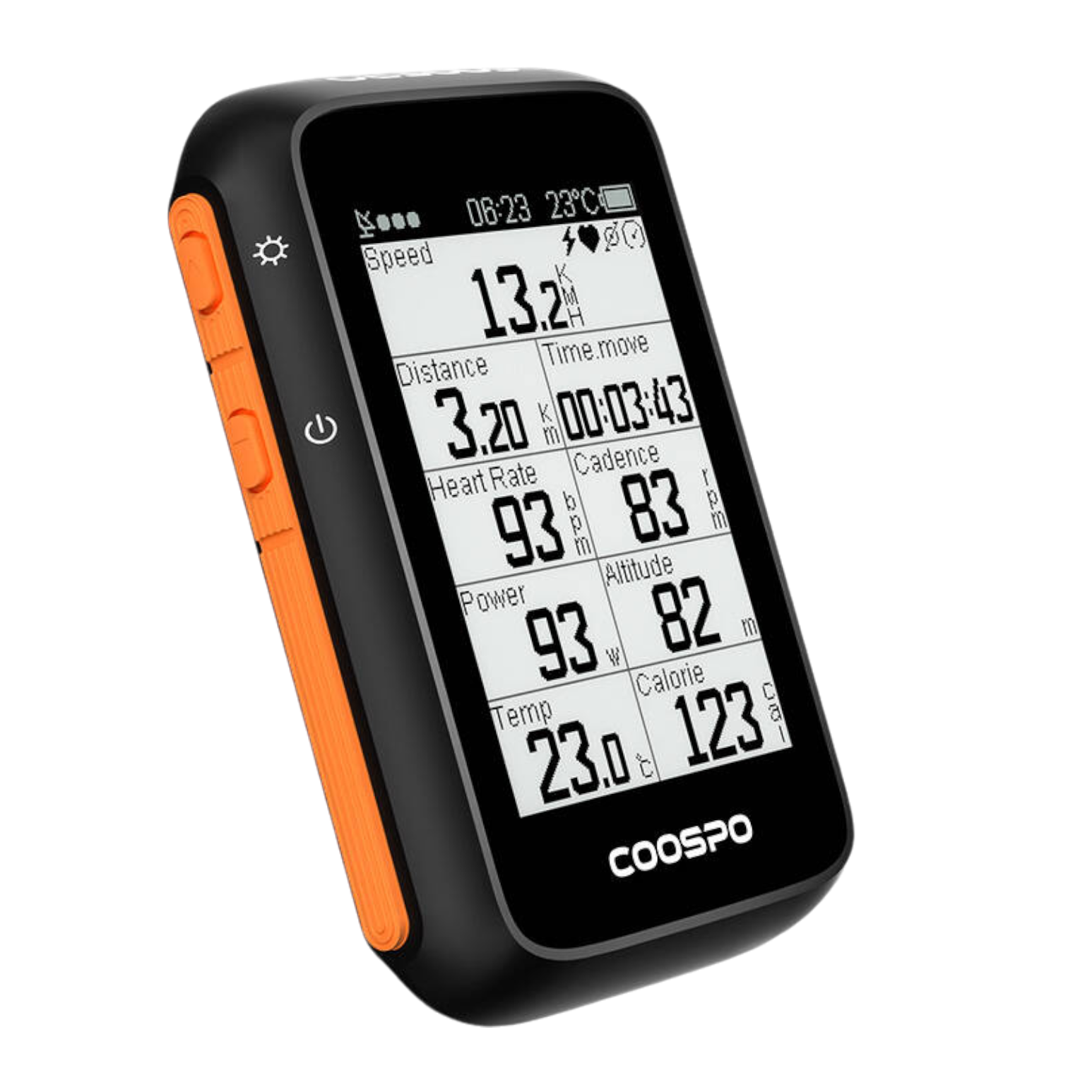 Fahrradcomputer drahtloses GPS kompatibel mit Strava, etc. 36 h Akku Coospo
