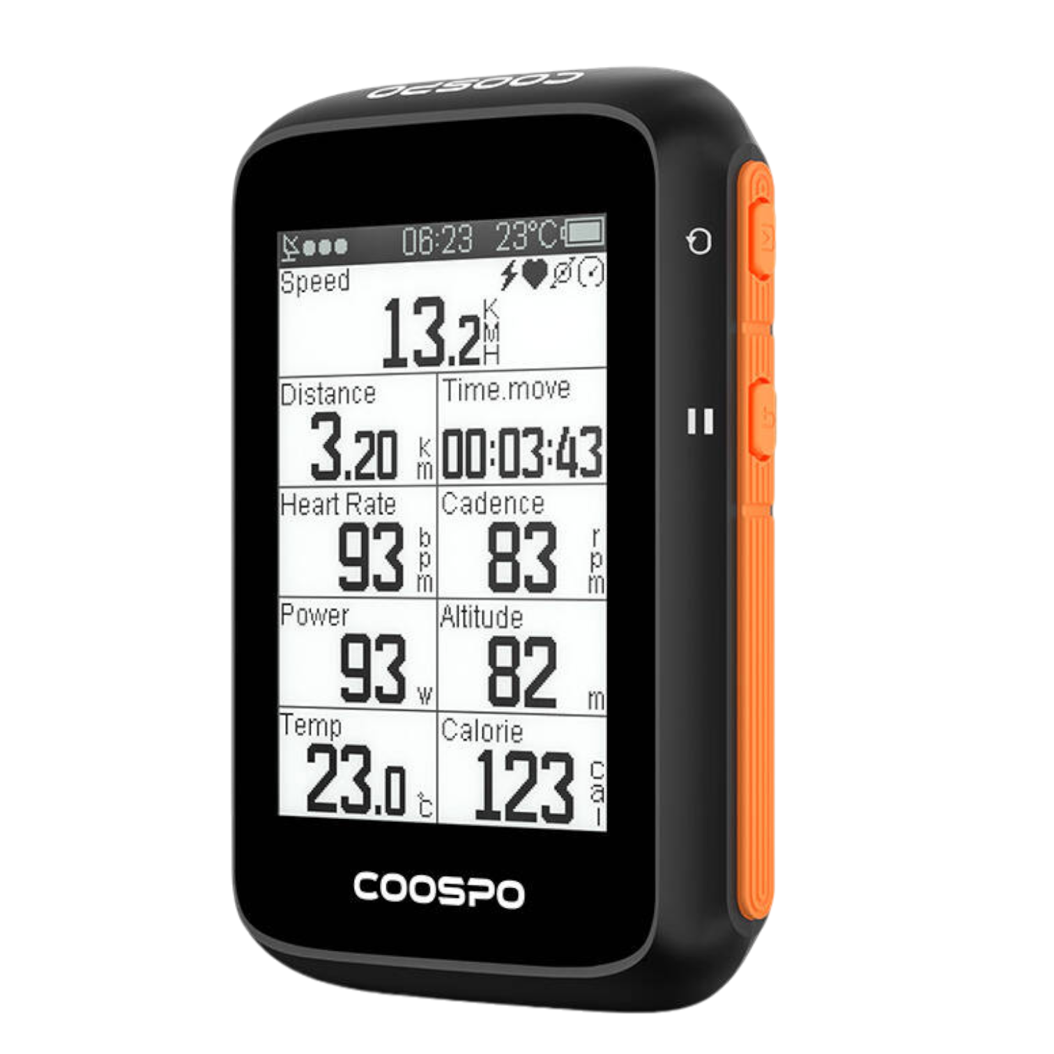 Fahrradcomputer drahtloses GPS kompatibel mit Strava, etc. 36 h Akku Coospo