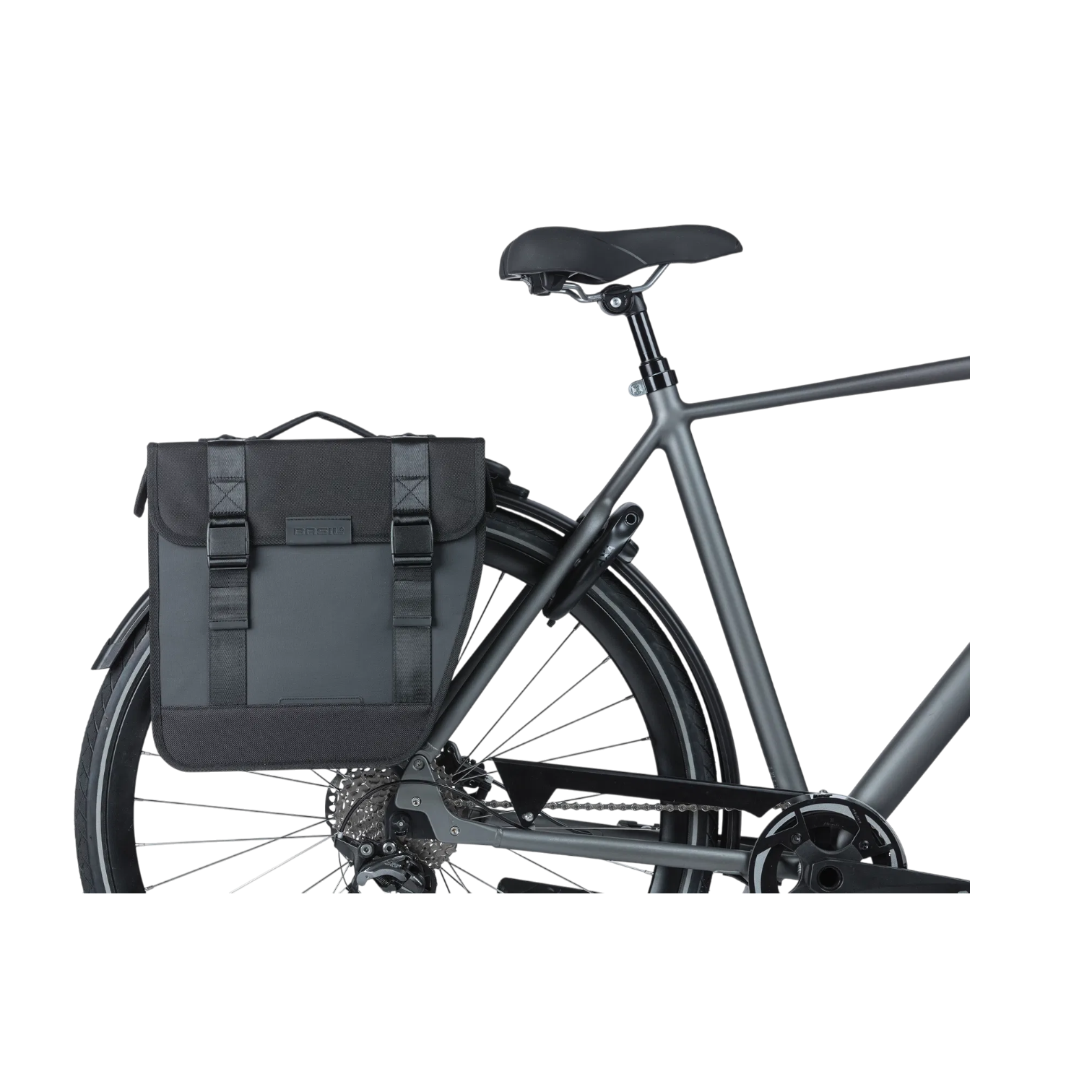 Basil Doppeltasche Fahrradtasche 28L MIK Wasserdichtes IPX3 Polyester Schwarz