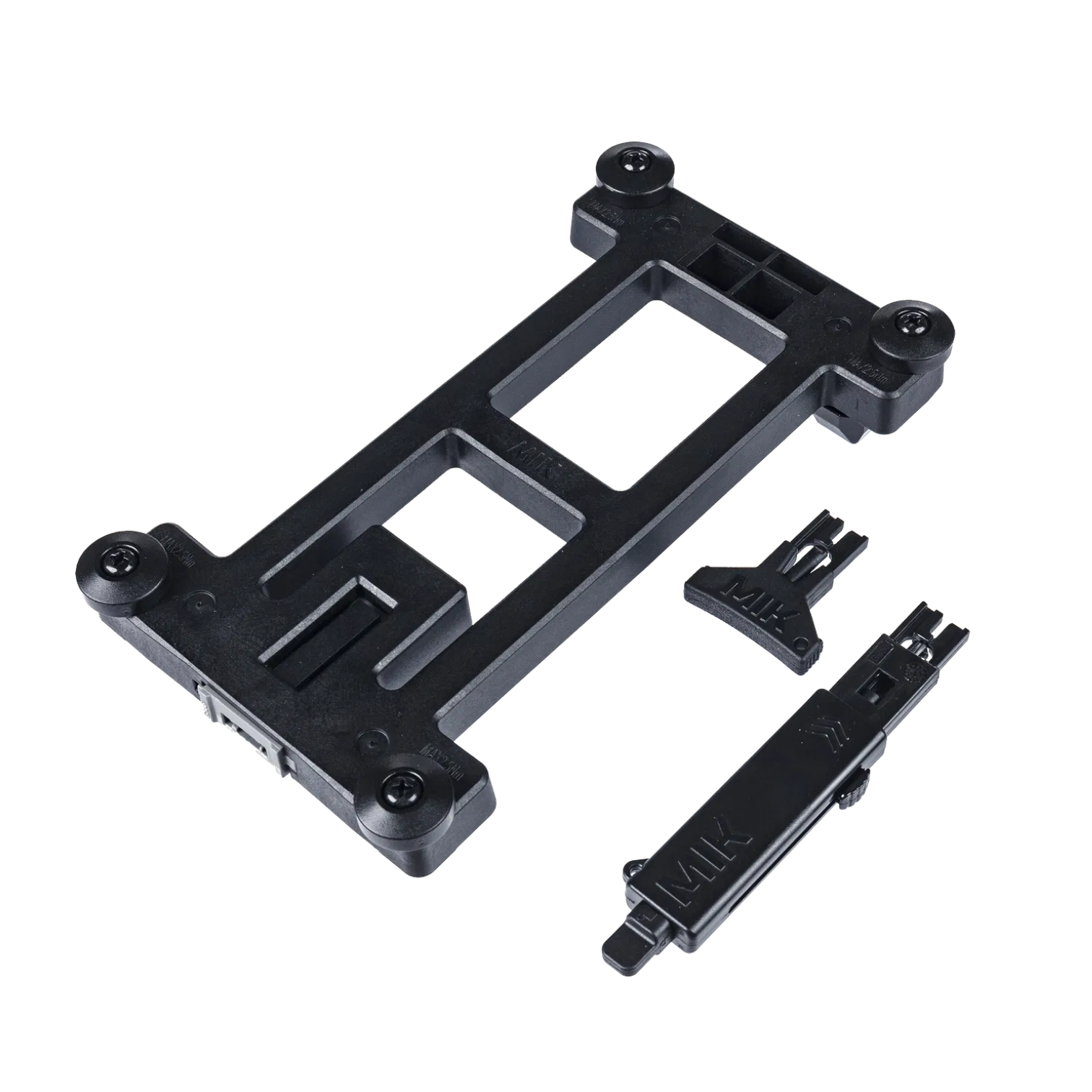 Basil MIK Adapterplatte 2.0 Gepäckträger Schwarz E-Bikes Fahrrad Abschließbar