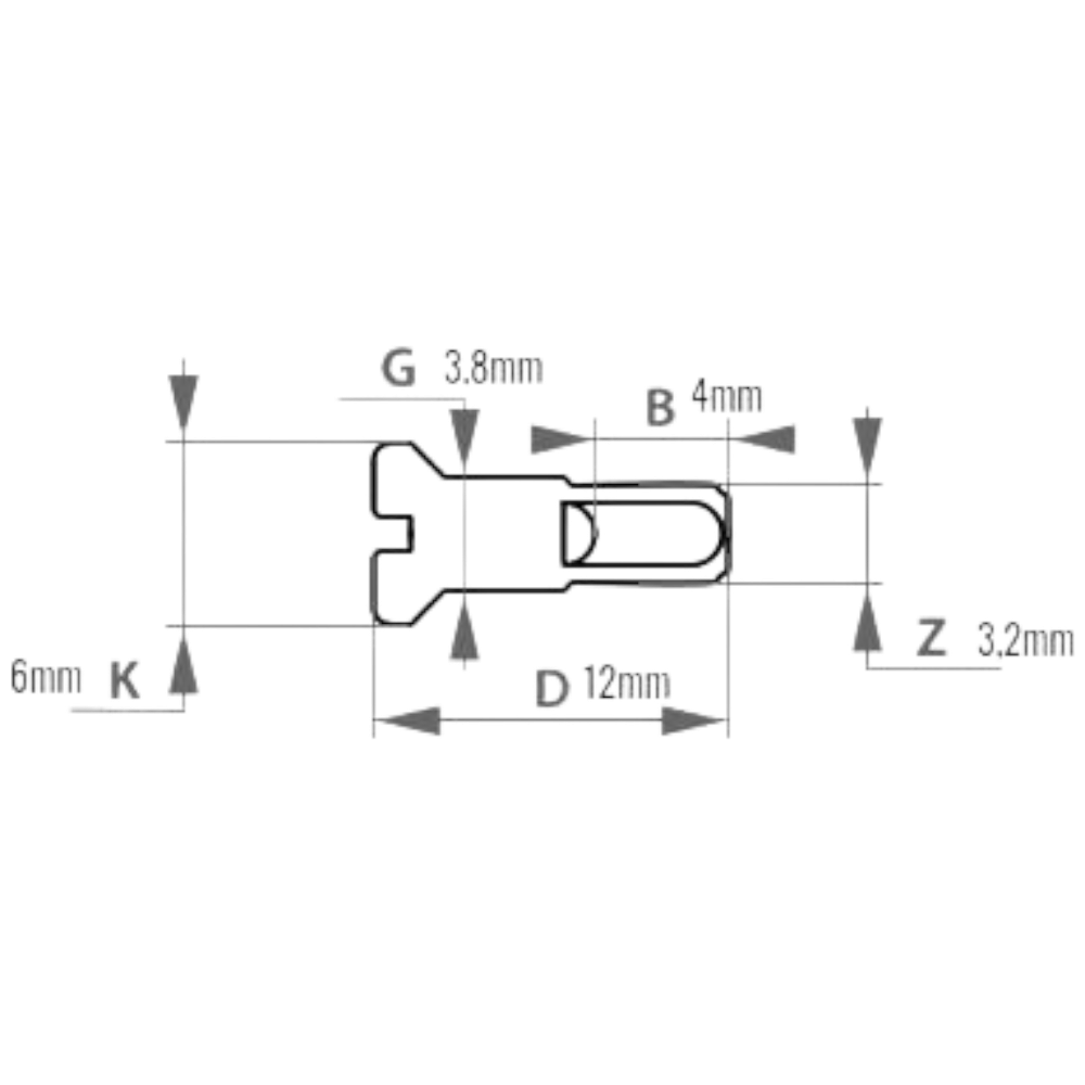 10x E-Bike-Nippel aus Messing für Speichen Ø 2 mm Speichennippel Nippel 12 mm