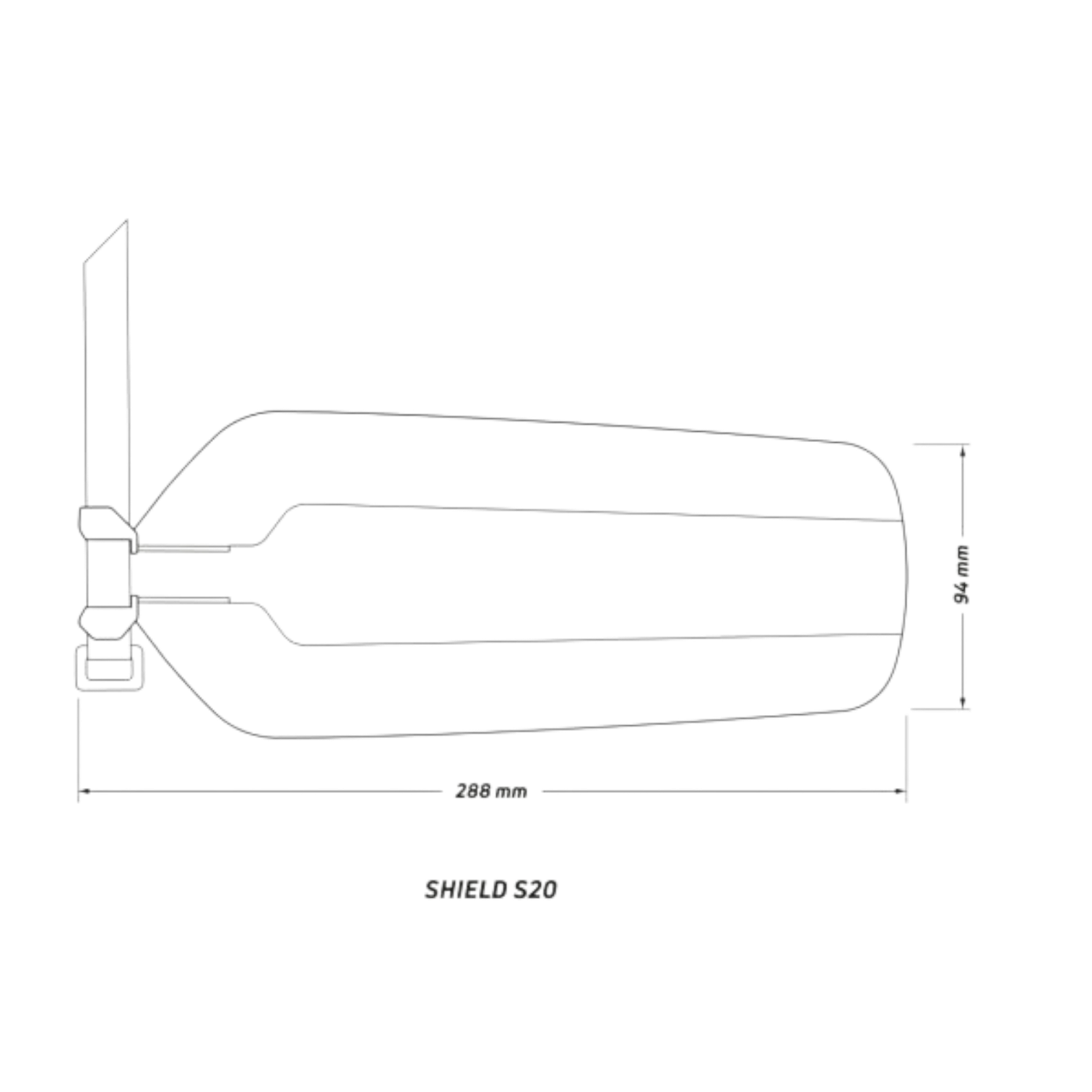 Schutzblech 26" 27.5" 29" Hinten Fahrrad Steckblech Spritzschutz Schwarz Rennrad